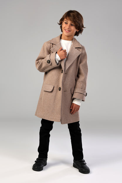 The Little Editor Coat - Coffee (Boy)