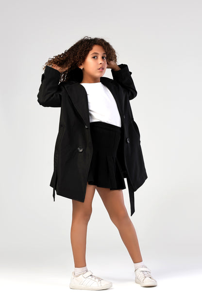 Secret Agent Trench - Black (Girl)