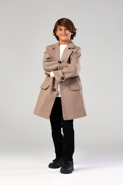The Little Editor Coat - Coffee (Boy)