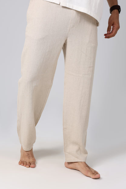 Laguna Beige Linen Pants
