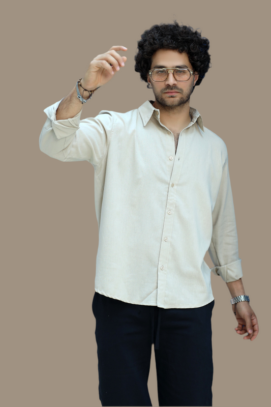 Beige Linen Shirt