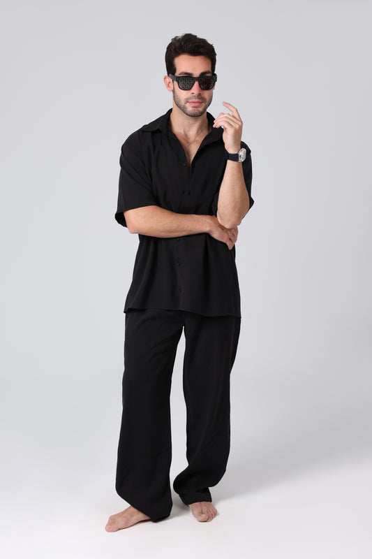 Coastal Black Pants Set