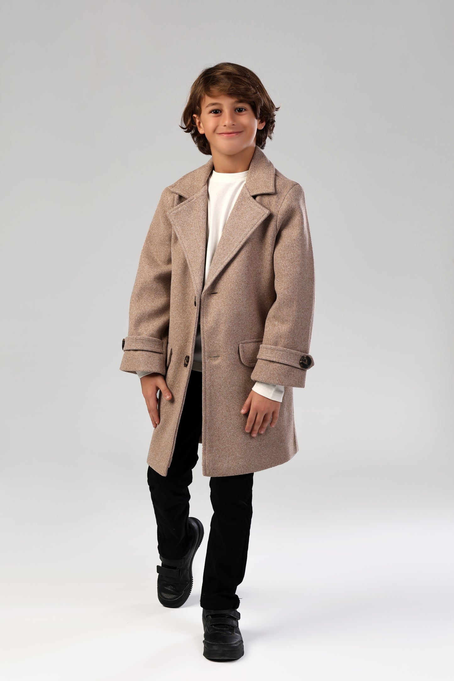 The Little Editor Coat - Coffee (Boy)