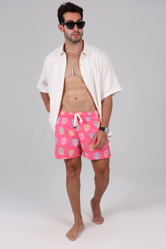 Neon Skull Swimshorts