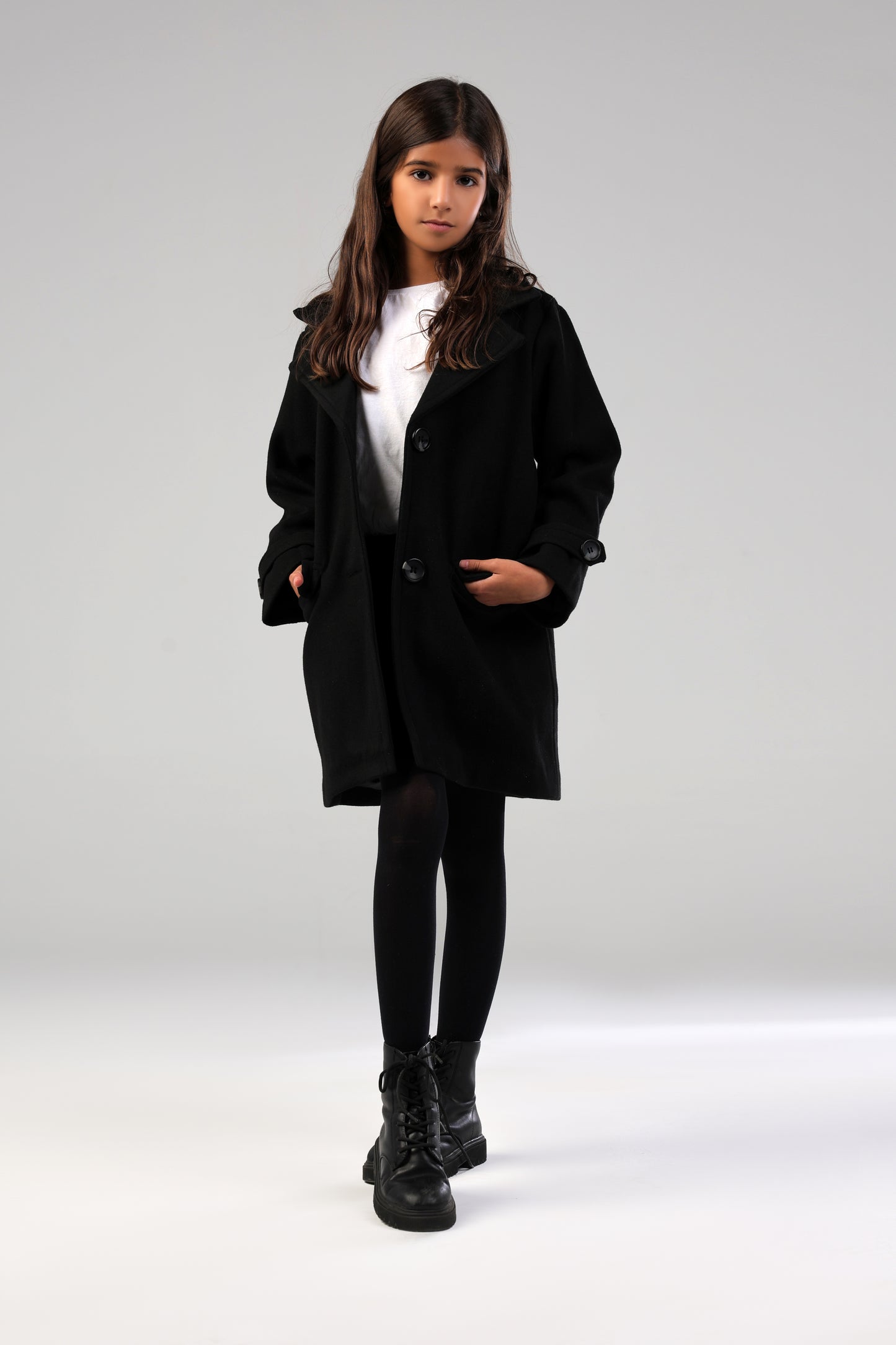 The Little Editor Coat - Black (Girl)