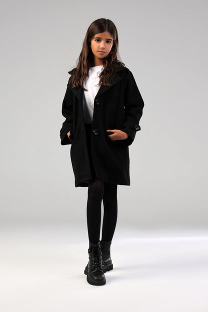 The Little Editor Coat - Black (Girl)