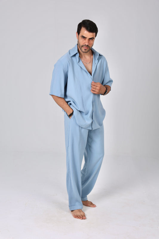 Coastal Light Blue Pants