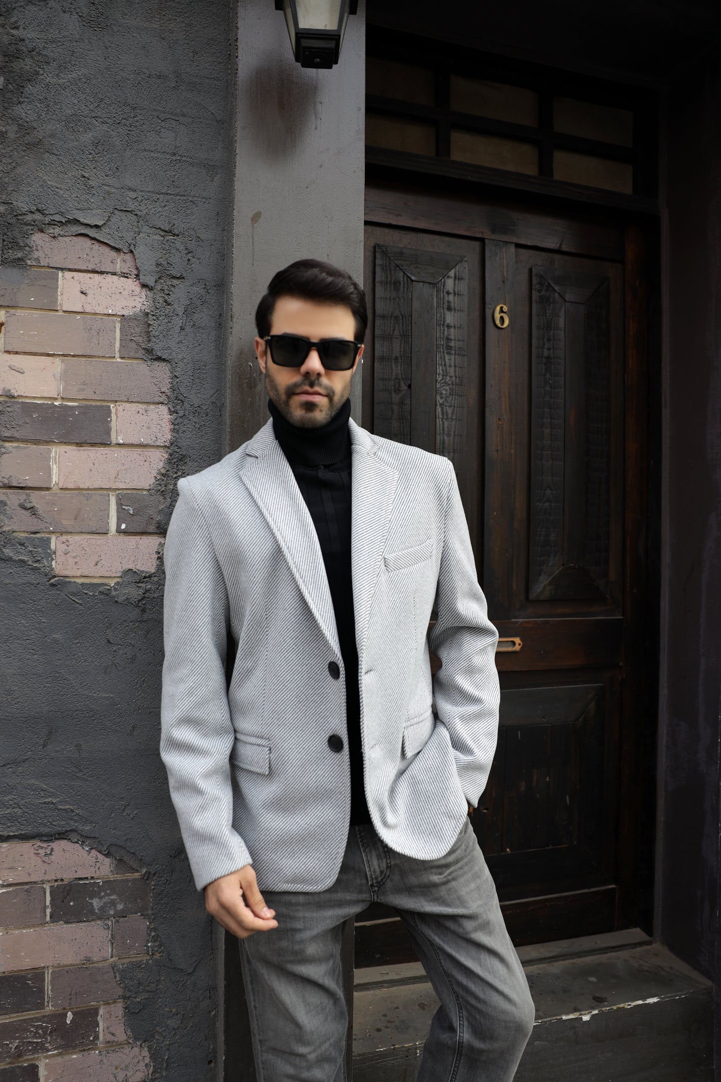 Grey Tweed Blazer