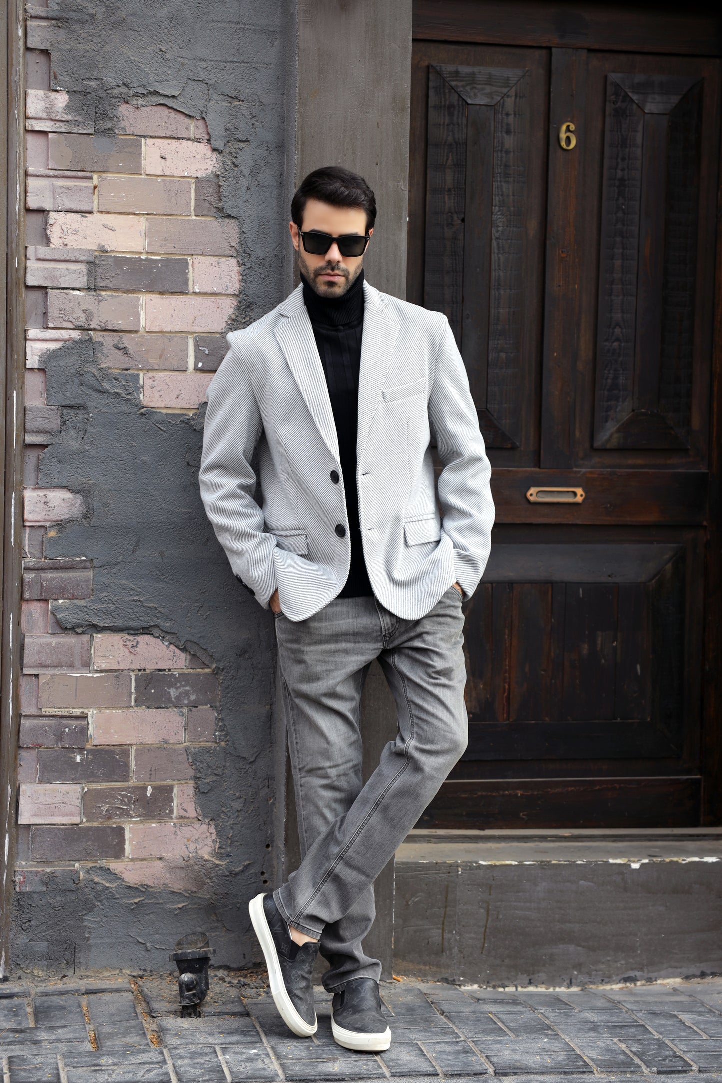 Grey Tweed Blazer