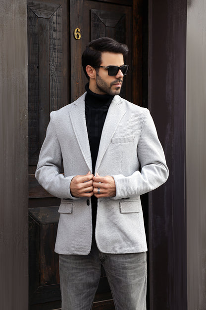 Grey Tweed Blazer