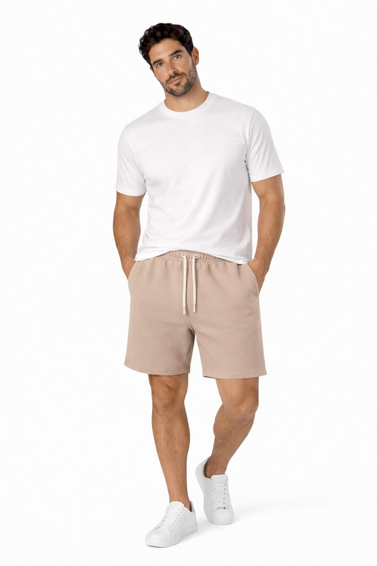 Sweat-shorts - Beige