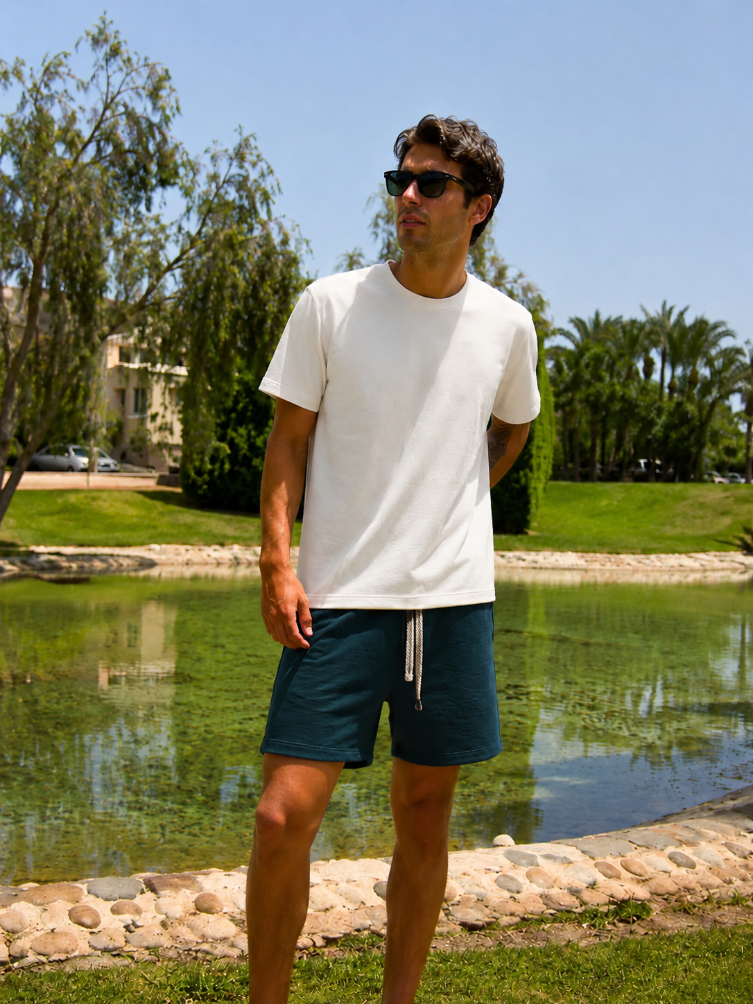 Sweatshorts - Teal Green