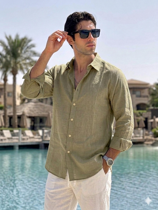 The Sol Shirt - Olive Green