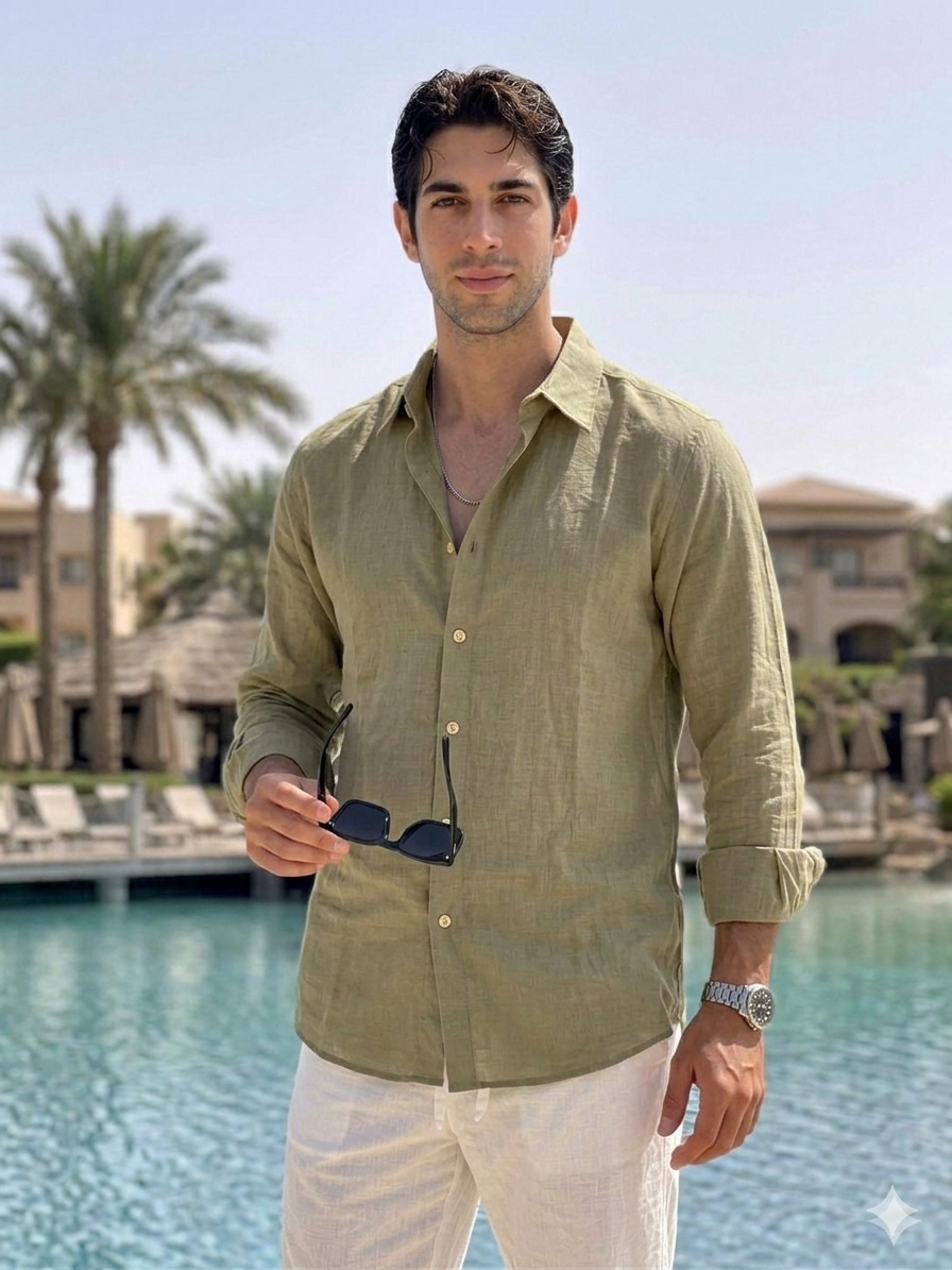 The Sol Shirt - Olive Green